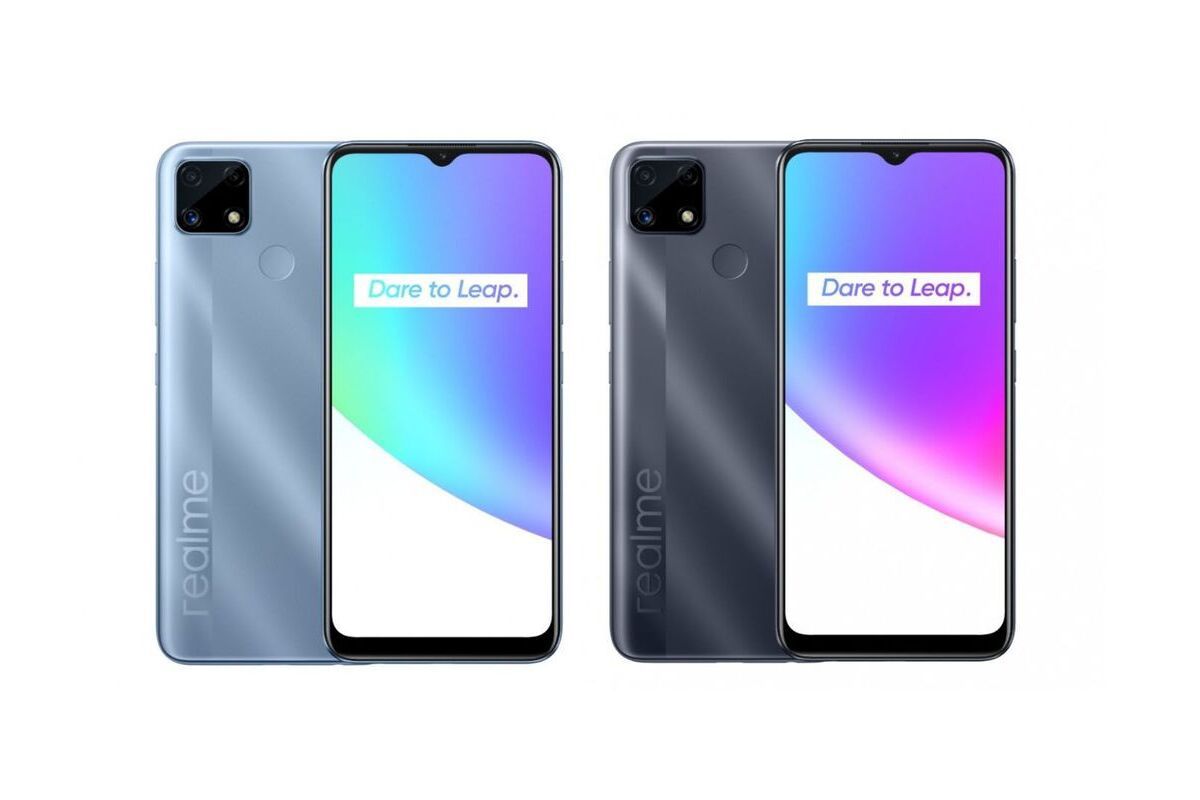 Realme C25 em foto de divulgação de sites de vendas