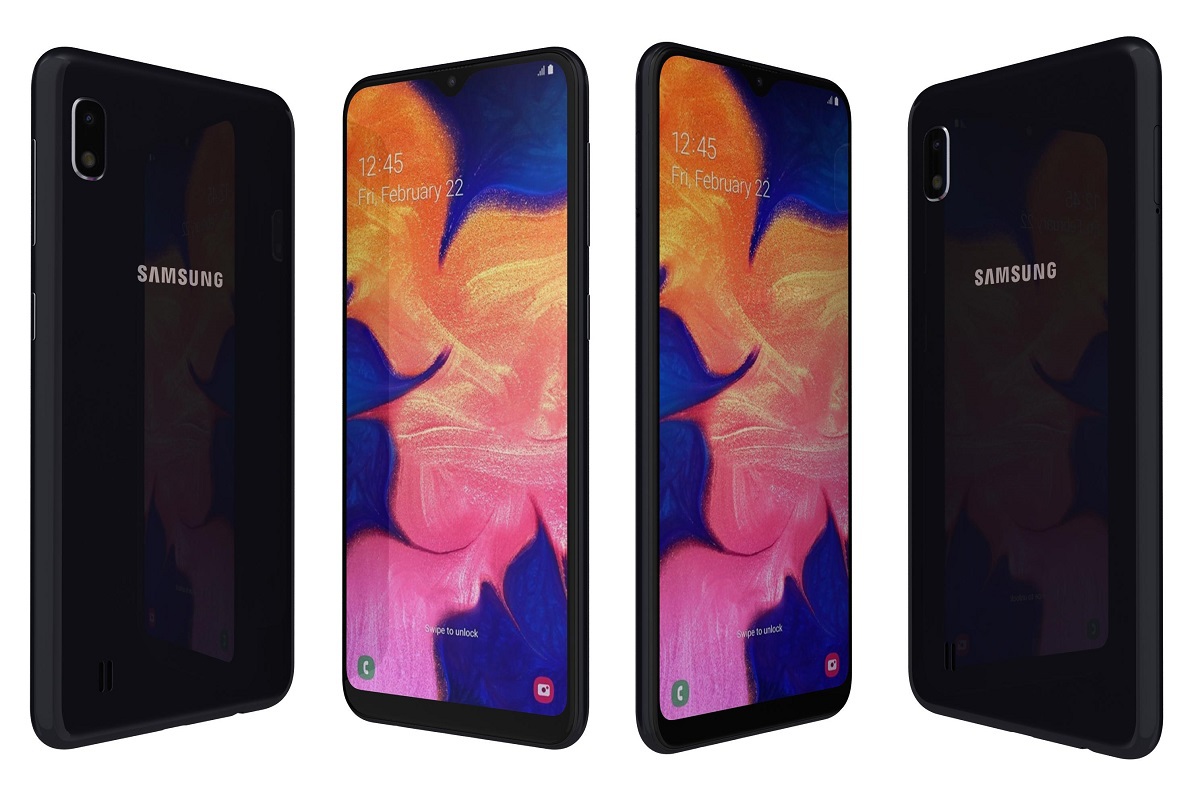 Galaxy A10 em montagem para sites de vendas