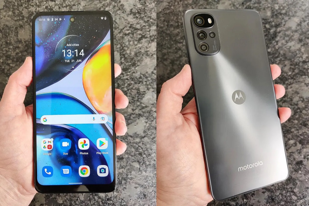 G22: Motorola Motorola G22 cinza