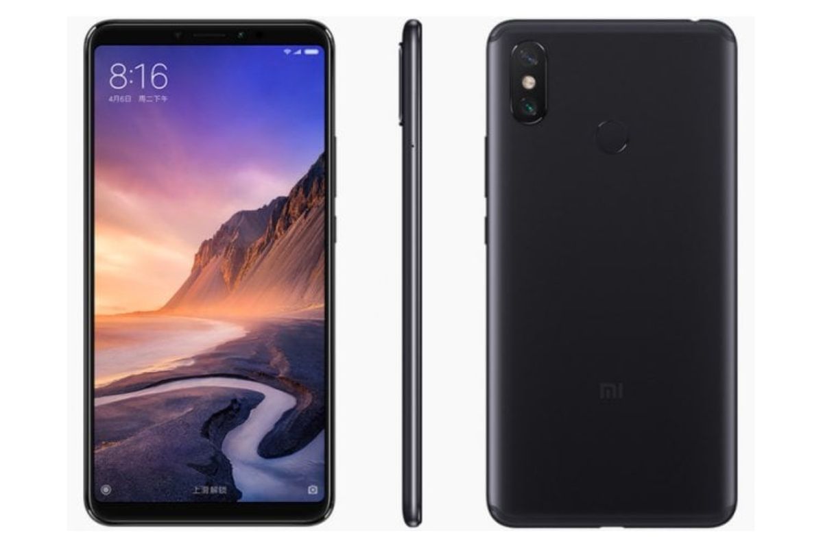 Xiaomi Mi Max 3 em montagem para sites de vendas