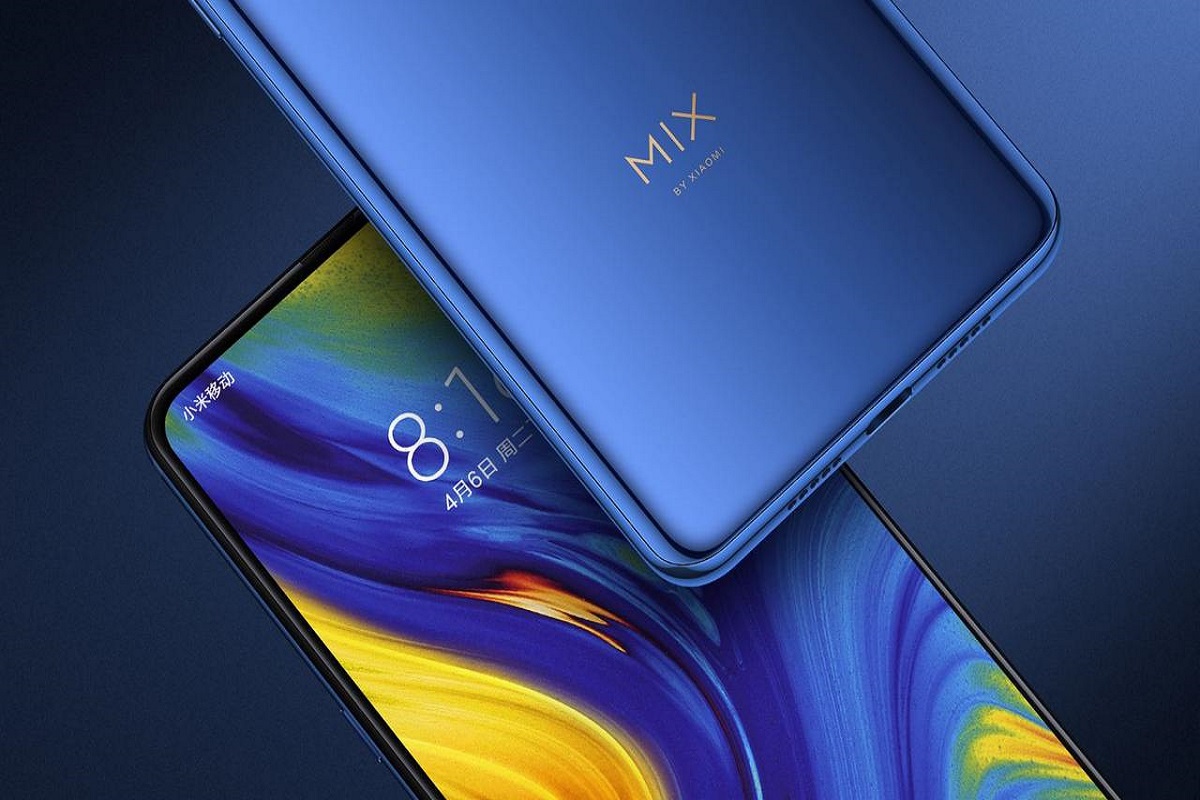 Aparelho: Xiaomi Mi Mix 3 Xiaomi Mi Mix 3 mostrando detalhes do verso e da frente do aparelho
